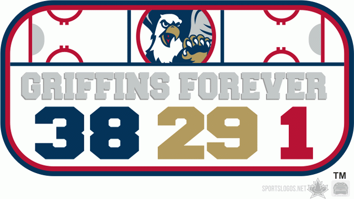 Grand Rapids Griffins 2011 12 Memorial Logo iron on transfers for T-shirts